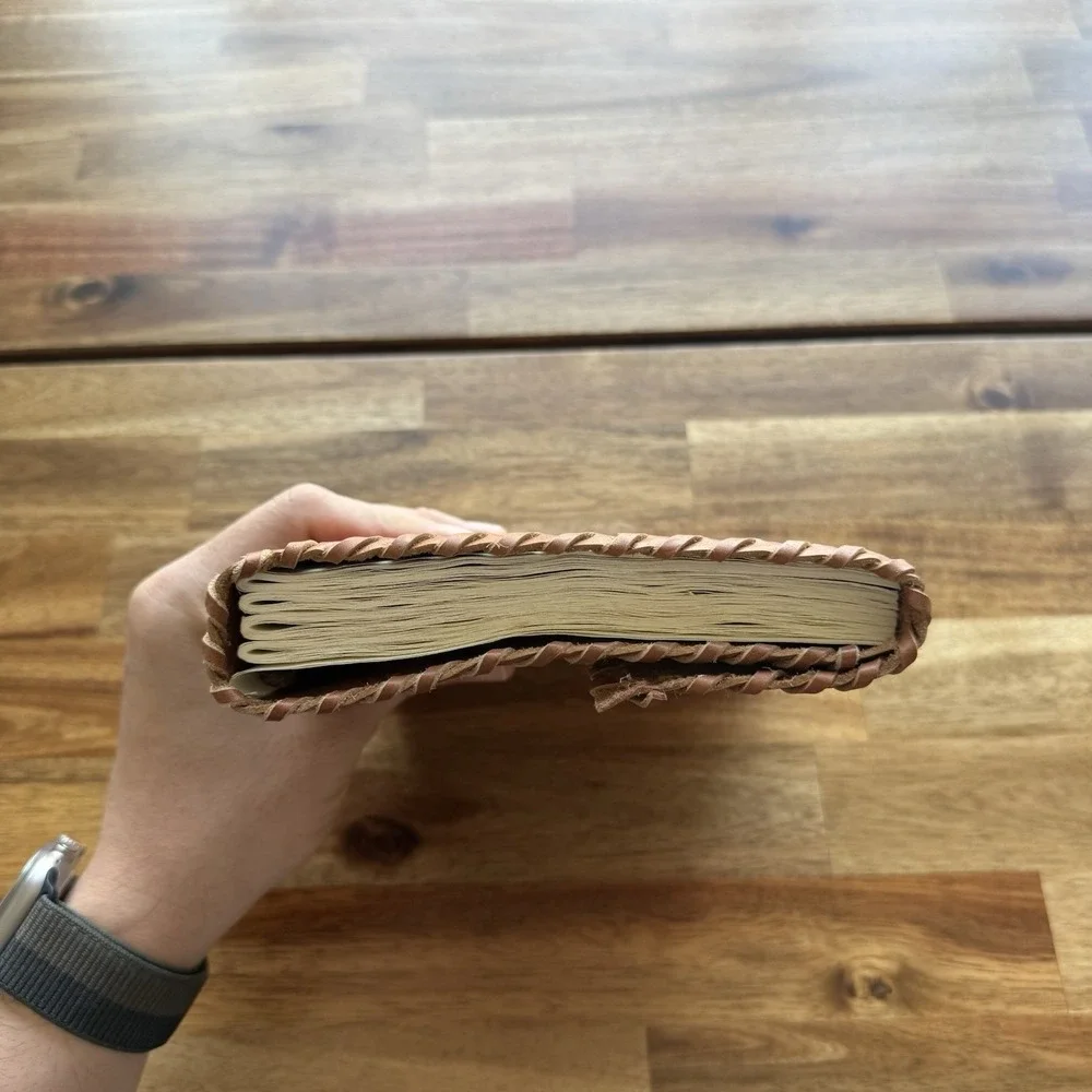 Vintage Leather Journal Diary Notebook Handmade 8X6 Safety Lock Crafted READ
